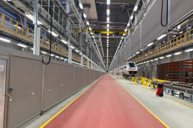 Für die Hubtor-Wand, die das Lingener Unternehmen Belutec für Neuero aus Itterbeck in das ICE-Instandhaltungswerk in Cottbus einbaute, hat das Unternehmen ein Patent angemeldet.